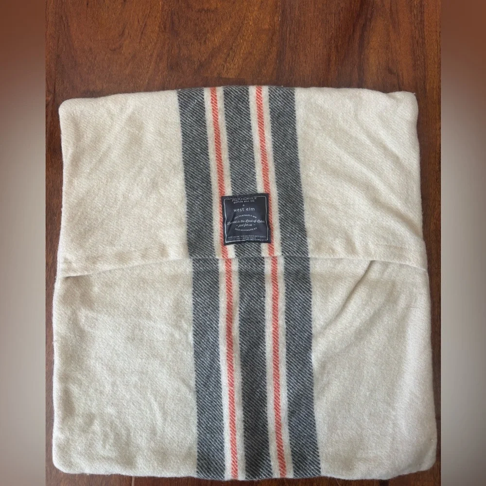 West Elm + Faribault Woolen Mill Co Pillow Cover 18” x 18” Cabin Cottage